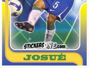 Sticker Josué no movimento - Estrelas da Seleção o Brasil na Copa do Mundo de 2010 n. 121 - Panini