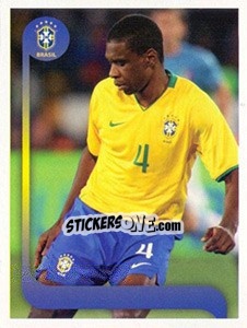 Figurina Juan jogo - Estrelas da Seleção o Brasil na Copa do Mundo de 2010 - Panini