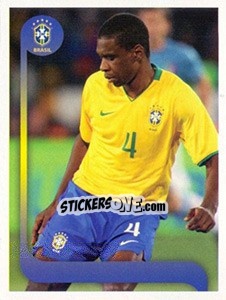 Figurina Juan jogo - Estrelas da Seleção o Brasil na Copa do Mundo de 2010 n. 128 - Panini