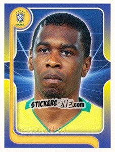Sticker Juan (Portrait) - Estrelas da Seleção o Brasil na Copa do Mundo de 2010 n. 129 - Panini
