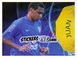 Figurina Juan (Camiseta) - Estrelas da Seleção o Brasil na Copa do Mundo de 2010 n. 131 - Panini