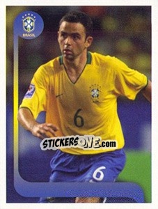 Figurina Juan jogo - Estrelas da Seleção o Brasil na Copa do Mundo de 2010 - Panini