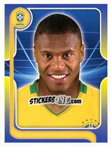 Sticker Júlio Baptista (Portrait) - Estrelas da Seleção o Brasil na Copa do Mundo de 2010 - Panini