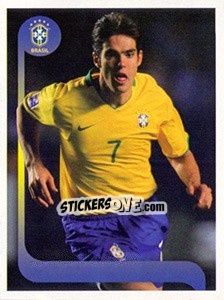 Sticker Kaká jogo - Estrelas da Seleção o Brasil na Copa do Mundo de 2010 n. 152 - Panini