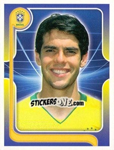 Sticker Kaká (Portrait) - Estrelas da Seleção o Brasil na Copa do Mundo de 2010 n. 153 - Panini