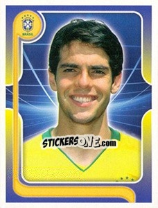 Sticker Kaká (Portrait) - Estrelas da Seleção o Brasil na Copa do Mundo de 2010 - Panini