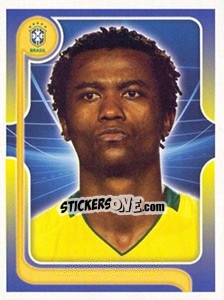 Cromo Kléber (Portrait) - Estrelas da Seleção o Brasil na Copa do Mundo de 2010 - Panini