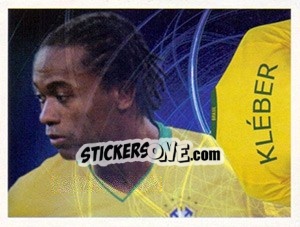 Sticker Kléber (Camiseta) - Estrelas da Seleção o Brasil na Copa do Mundo de 2010 n. 161 - Panini