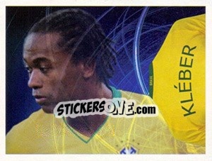 Figurina Kléber (Camiseta) - Estrelas da Seleção o Brasil na Copa do Mundo de 2010 - Panini