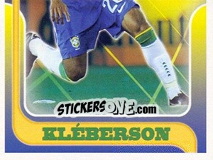 Sticker Kléberson no movimento - Estrelas da Seleção o Brasil na Copa do Mundo de 2010 - Panini