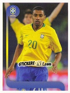 Sticker Kléberson jogo - Estrelas da Seleção o Brasil na Copa do Mundo de 2010 n. 164 - Panini