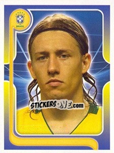Sticker Lucas Leiva (Portrait) - Estrelas da Seleção o Brasil na Copa do Mundo de 2010 n. 171 - Panini