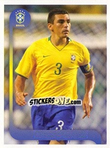 Sticker Lúcio jogo - Estrelas da Seleção o Brasil na Copa do Mundo de 2010 n. 176 - Panini