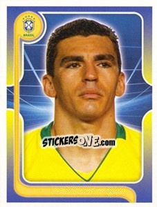 Sticker Lúcio (Portrait) - Estrelas da Seleção o Brasil na Copa do Mundo de 2010 - Panini