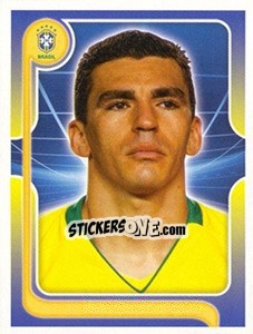 Figurina Lúcio (Portrait) - Estrelas da Seleção o Brasil na Copa do Mundo de 2010 - Panini