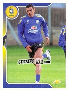 Sticker Lúcio no treinamento - Estrelas da Seleção o Brasil na Copa do Mundo de 2010 n. 178 - Panini