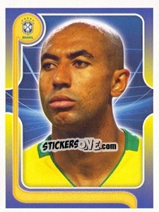 Figurina Luisão (Portrait) - Estrelas da Seleção o Brasil na Copa do Mundo de 2010 - Panini