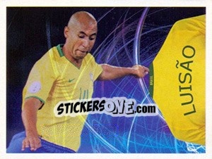 Sticker Luisão (Camiseta) - Estrelas da Seleção o Brasil na Copa do Mundo de 2010 n. 185 - Panini