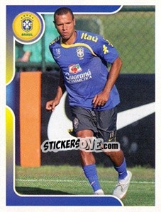 Sticker Luís Fabiano no treinamento - Estrelas da Seleção o Brasil na Copa do Mundo de 2010 - Panini