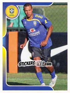Sticker Luís Fabiano no treinamento - Estrelas da Seleção o Brasil na Copa do Mundo de 2010 n. 190 - Panini