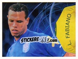 Sticker Luís Fabiano (Camiseta) - Estrelas da Seleção o Brasil na Copa do Mundo de 2010 n. 191 - Panini