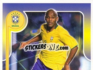Sticker Maicon no movimento - Estrelas da Seleção o Brasil na Copa do Mundo de 2010 n. 192 - Panini