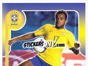Sticker Mancini no movimento - Estrelas da Seleção o Brasil na Copa do Mundo de 2010 n. 198 - Panini