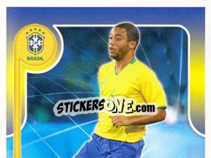 Sticker Marcelo no movimento - Estrelas da Seleção o Brasil na Copa do Mundo de 2010 n. 204 - Panini