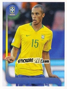 Sticker Miranda jogo - Estrelas da Seleção o Brasil na Copa do Mundo de 2010 n. 212 - Panini