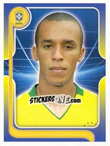 Sticker Miranda (Portrait) - Estrelas da Seleção o Brasil na Copa do Mundo de 2010 - Panini