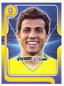 Sticker Nilmar (Portrait) - Estrelas da Seleção o Brasil na Copa do Mundo de 2010 n. 219 - Panini
