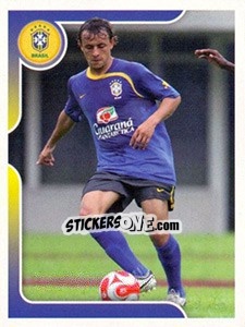 Sticker Rafinha no treinamento - Estrelas da Seleção o Brasil na Copa do Mundo de 2010 n. 226 - Panini