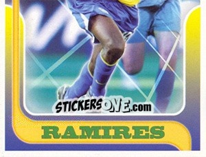 Sticker Ramires no movimento - Estrelas da Seleção o Brasil na Copa do Mundo de 2010 n. 229 - Panini