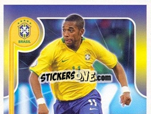 Cromo Robinho no movimento - Estrelas da Seleção o Brasil na Copa do Mundo de 2010 - Panini