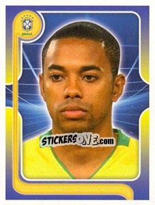 Cromo Robinho (Portrait) - Estrelas da Seleção o Brasil na Copa do Mundo de 2010 - Panini