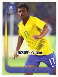 Sticker Thiago Silva jogo - Estrelas da Seleção o Brasil na Copa do Mundo de 2010 n. 248 - Panini
