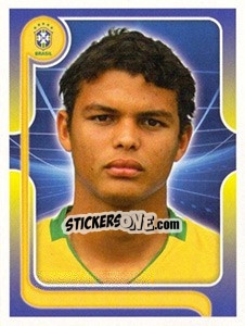 Figurina Thiago Silva (Portrait) - Estrelas da Seleção o Brasil na Copa do Mundo de 2010 - Panini