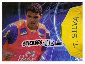 Sticker Thiago Silva (Camiseta) - Estrelas da Seleção o Brasil na Copa do Mundo de 2010 n. 251 - Panini