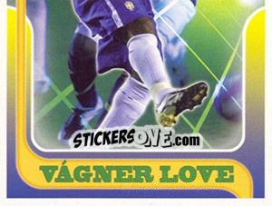 Sticker Vágner Love no movimento - Estrelas da Seleção o Brasil na Copa do Mundo de 2010 - Panini