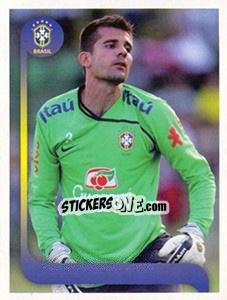 Sticker Victor jogo - Estrelas da Seleção o Brasil na Copa do Mundo de 2010 - Panini