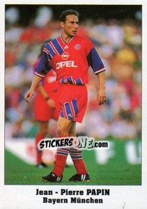 Sticker Jean-Pierre Papin - Italy Eurocups Stars Parade 1994-1995 n. 10 - Sl