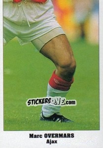 Sticker Marc Overmars - Italy Eurocups Stars Parade 1994-1995 n. 18 - Sl