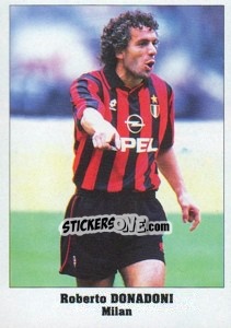 Figurina Roberto Donadoni - Italy Eurocups Stars Parade 1994-1995 - Sl