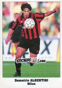 Sticker Demetrio Albertini - Italy Eurocups Stars Parade 1994-1995 - Sl