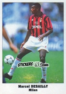 Sticker Marcel Desailly - Italy Eurocups Stars Parade 1994-1995 - Sl