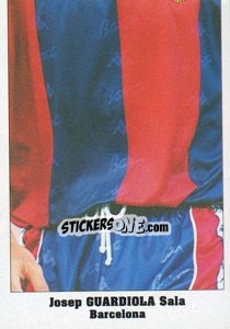 Figurina Josep Guardiola Sala - Italy Eurocups Stars Parade 1994-1995 - Sl