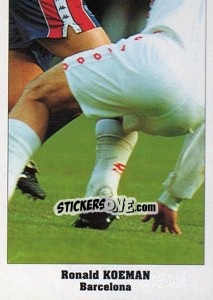 Sticker Ronald Koeman - Italy Eurocups Stars Parade 1994-1995 - Sl