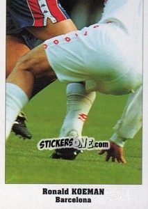 Sticker Ronald Koeman - Italy Eurocups Stars Parade 1994-1995 n. 58 - Sl