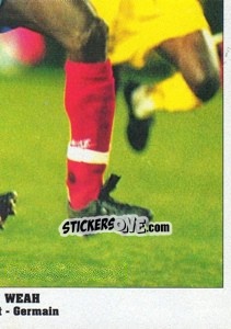 Sticker George Weah - Italy Eurocups Stars Parade 1994-1995 - Sl