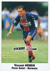 Sticker Vincent Guerin - Italy Eurocups Stars Parade 1994-1995 - Sl